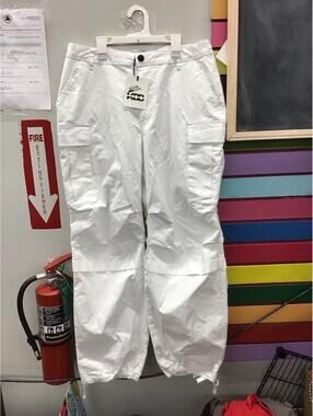 Kbb kahlana womens Ana wide leg white pants size medium new from target